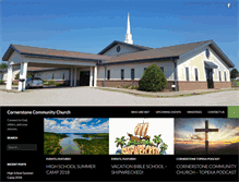 Tablet Screenshot of cornerstonetopeka.com